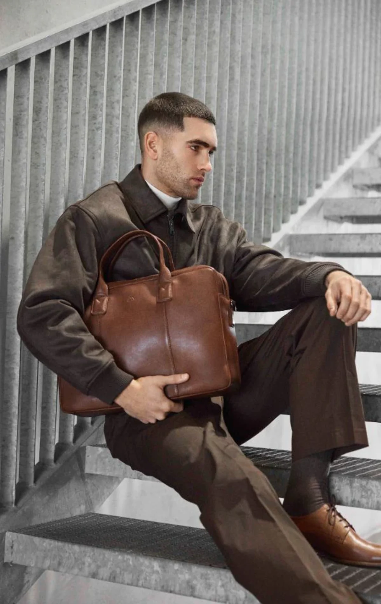 AshtonMBG Laptop Bag - Cognac 