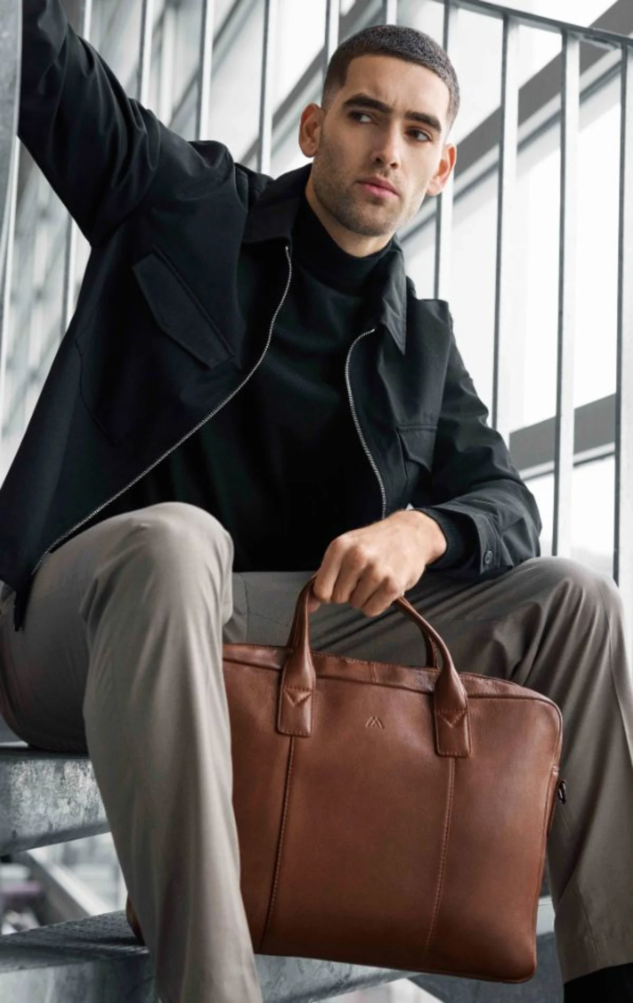 AxelMBG Laptop Bag Cognac