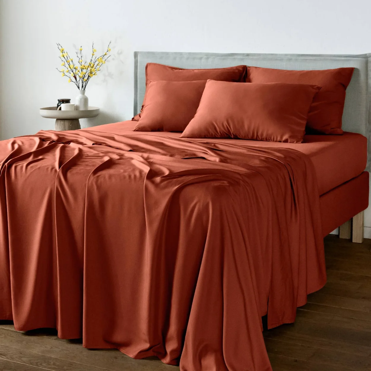Bambus Koddaver 2stk - Terracotta 50x75