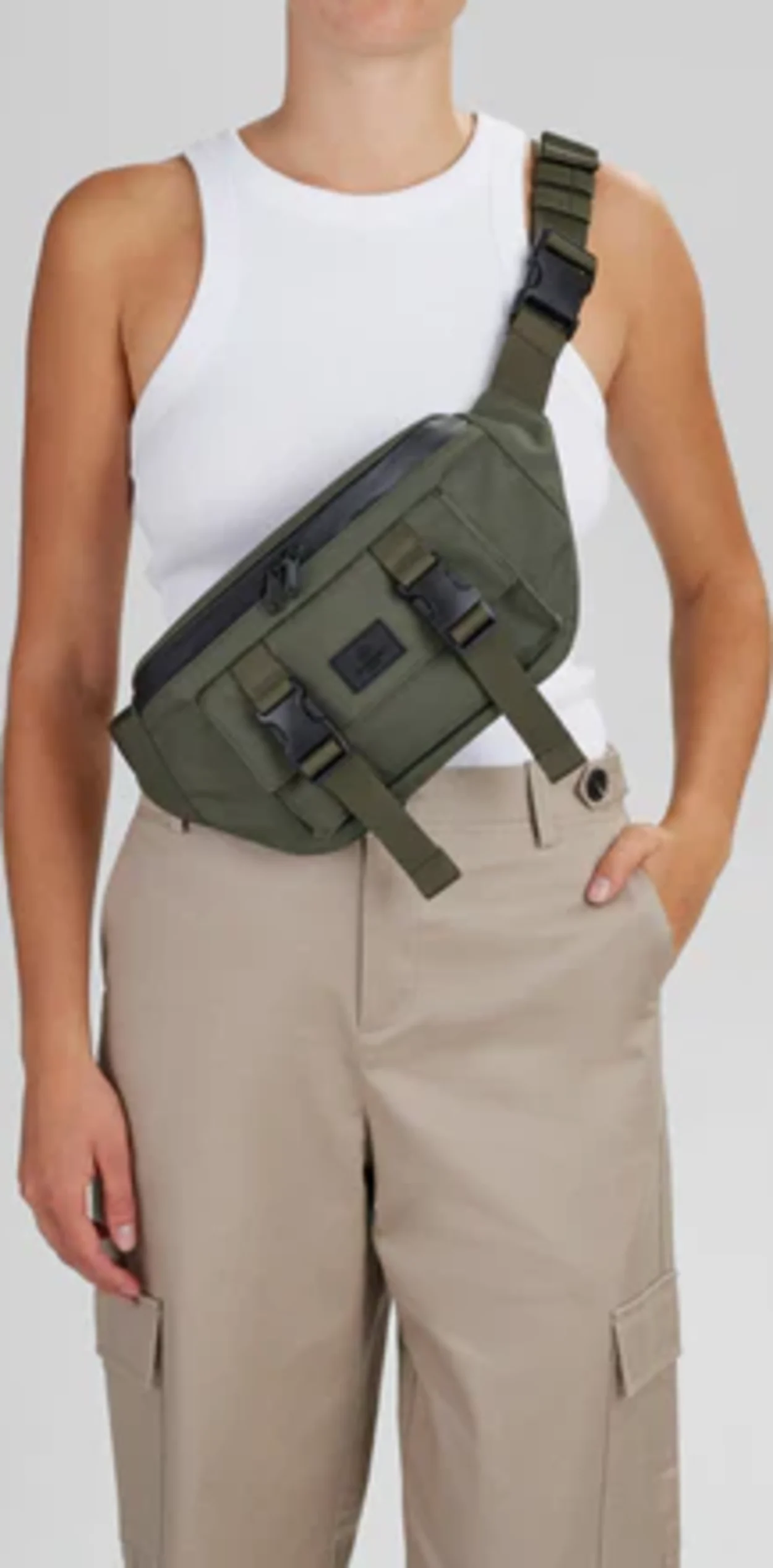 EastMBG Bum Bag, Recycled Dark Olive