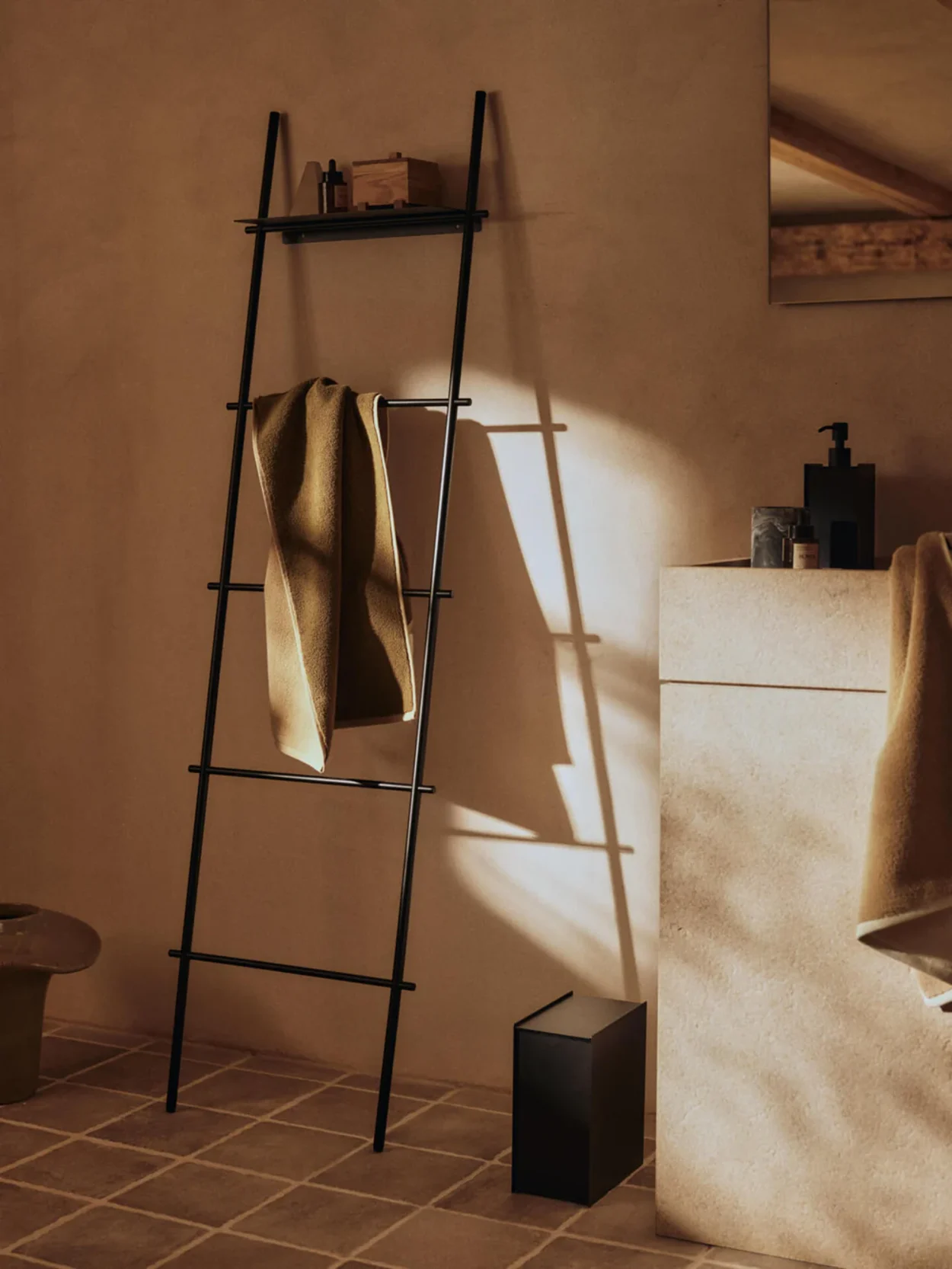 Ekko Bath Towel - Olive/Cashmere