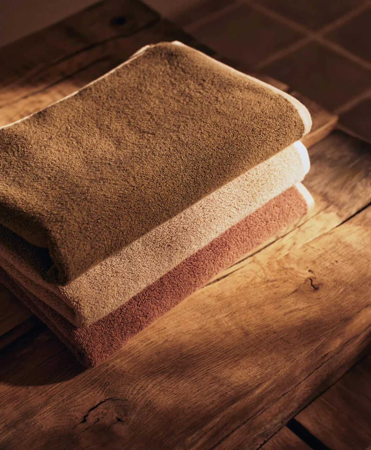Ekko Hand Towel - Olive/Cashmere
