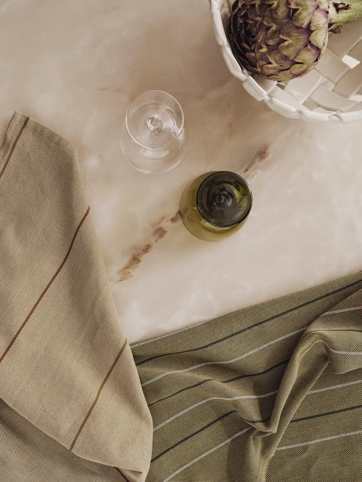 Ito Tea Towel Set of 2 - Seaweed/Flax