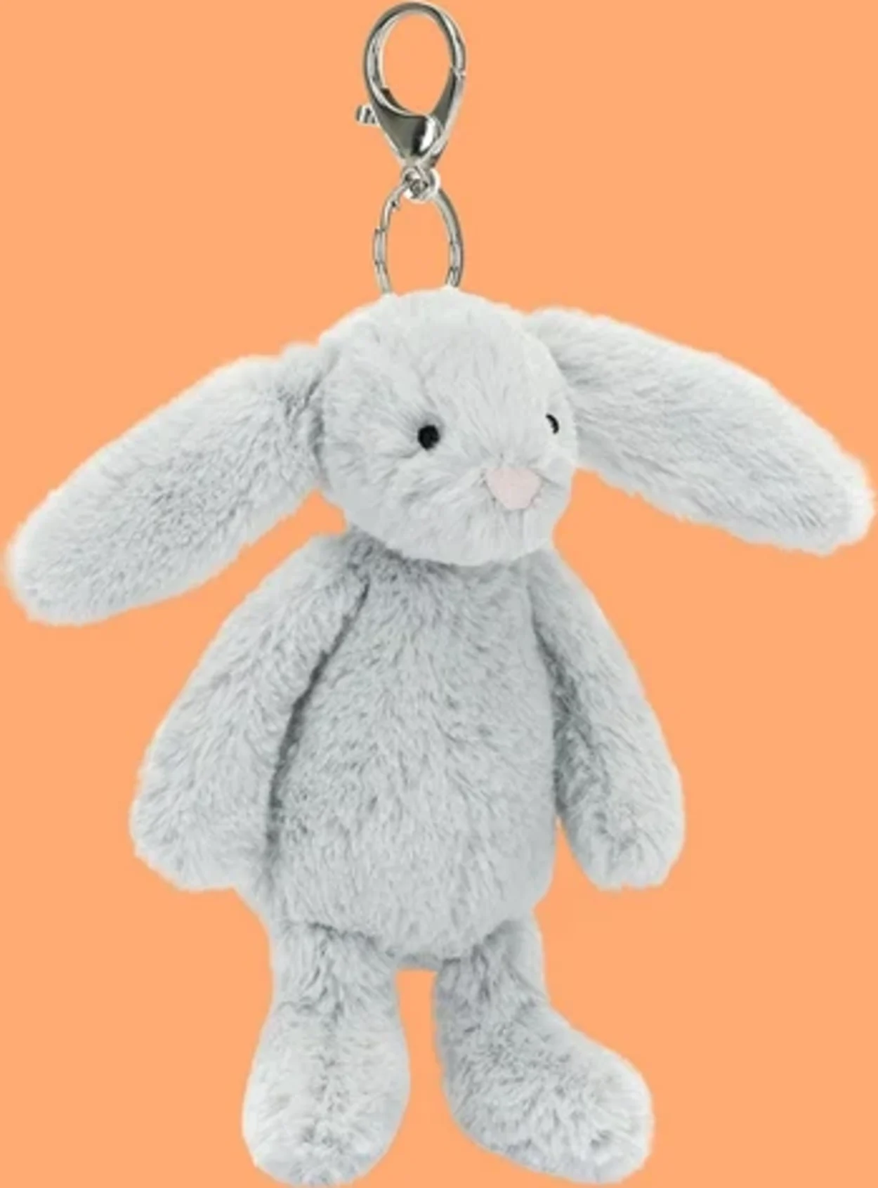 Jellycat Bashful silver bunny bag charm