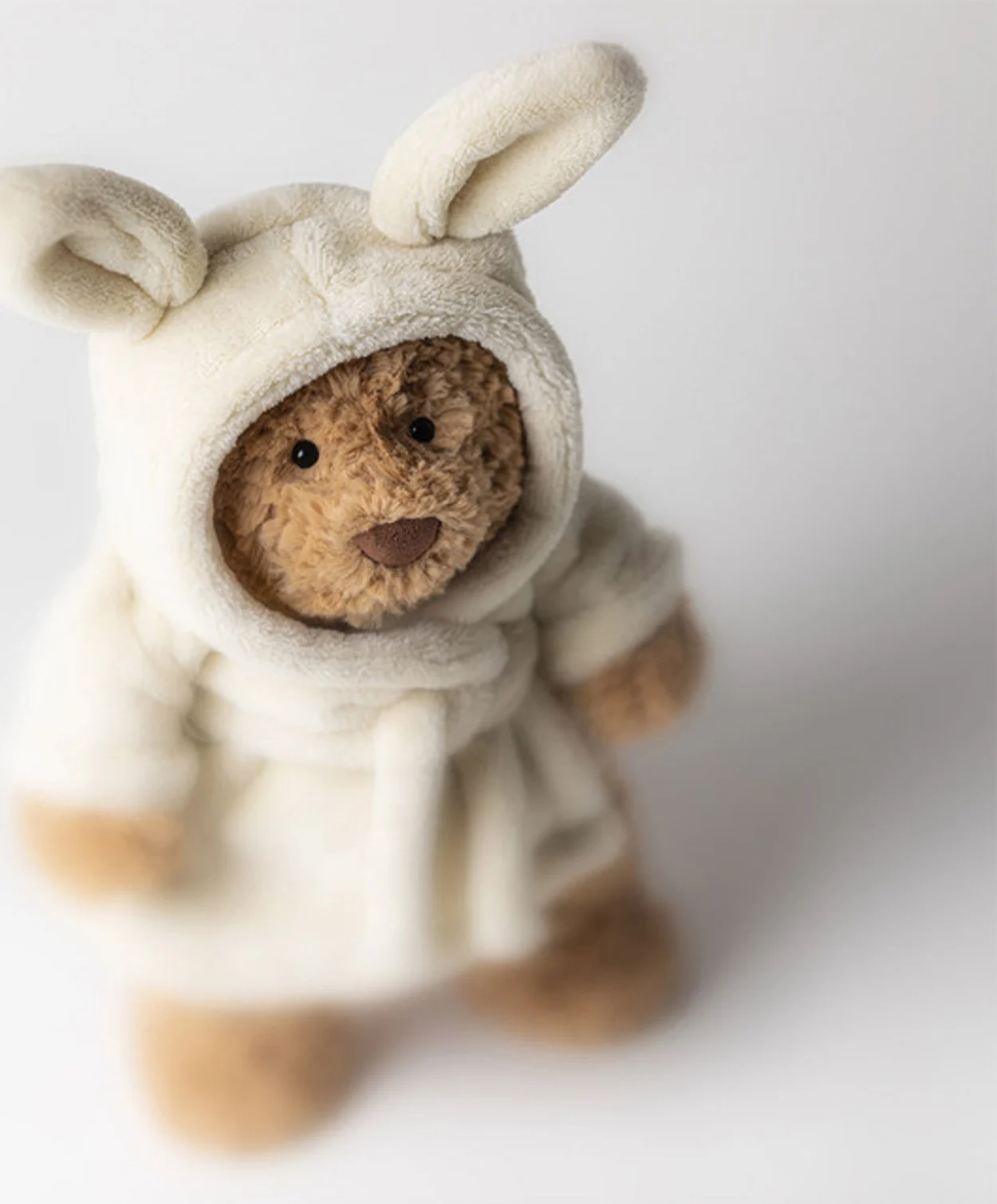 Jellycat bear in a bathrobe 