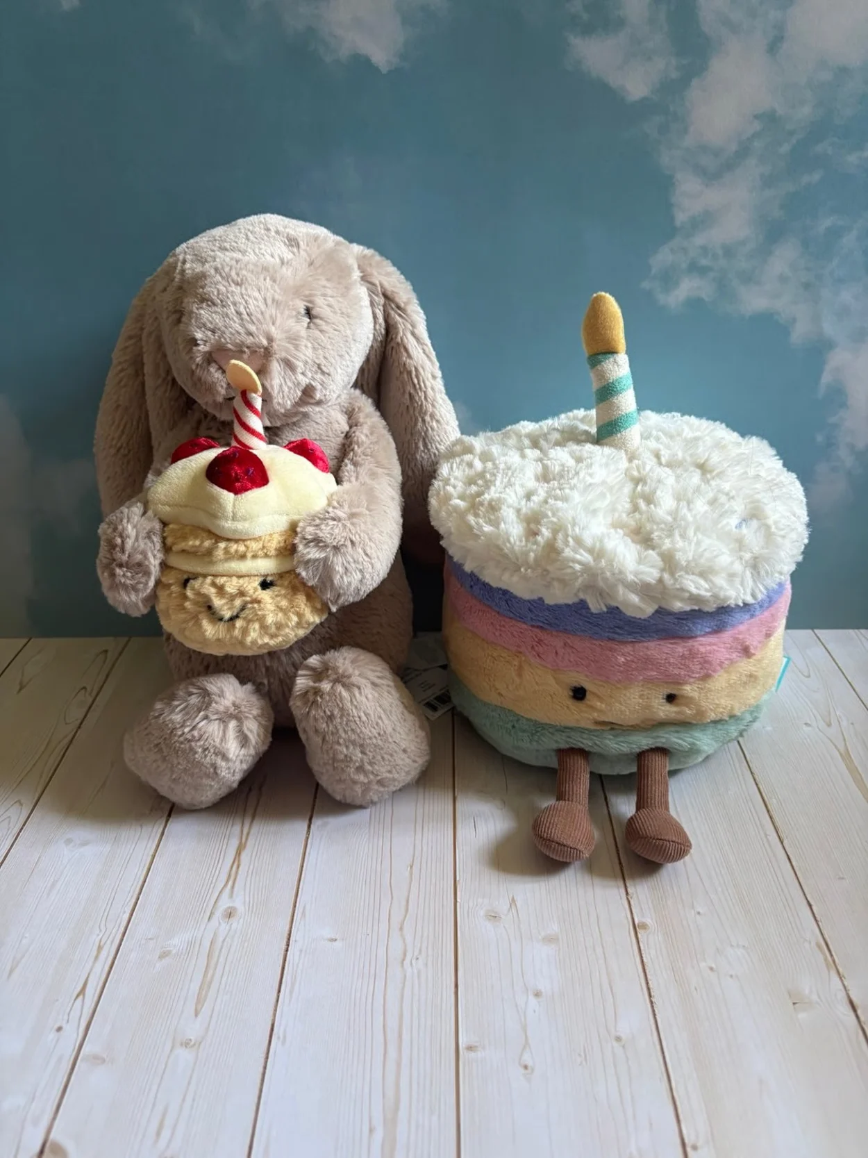 Jellycat rainbow birthday cake