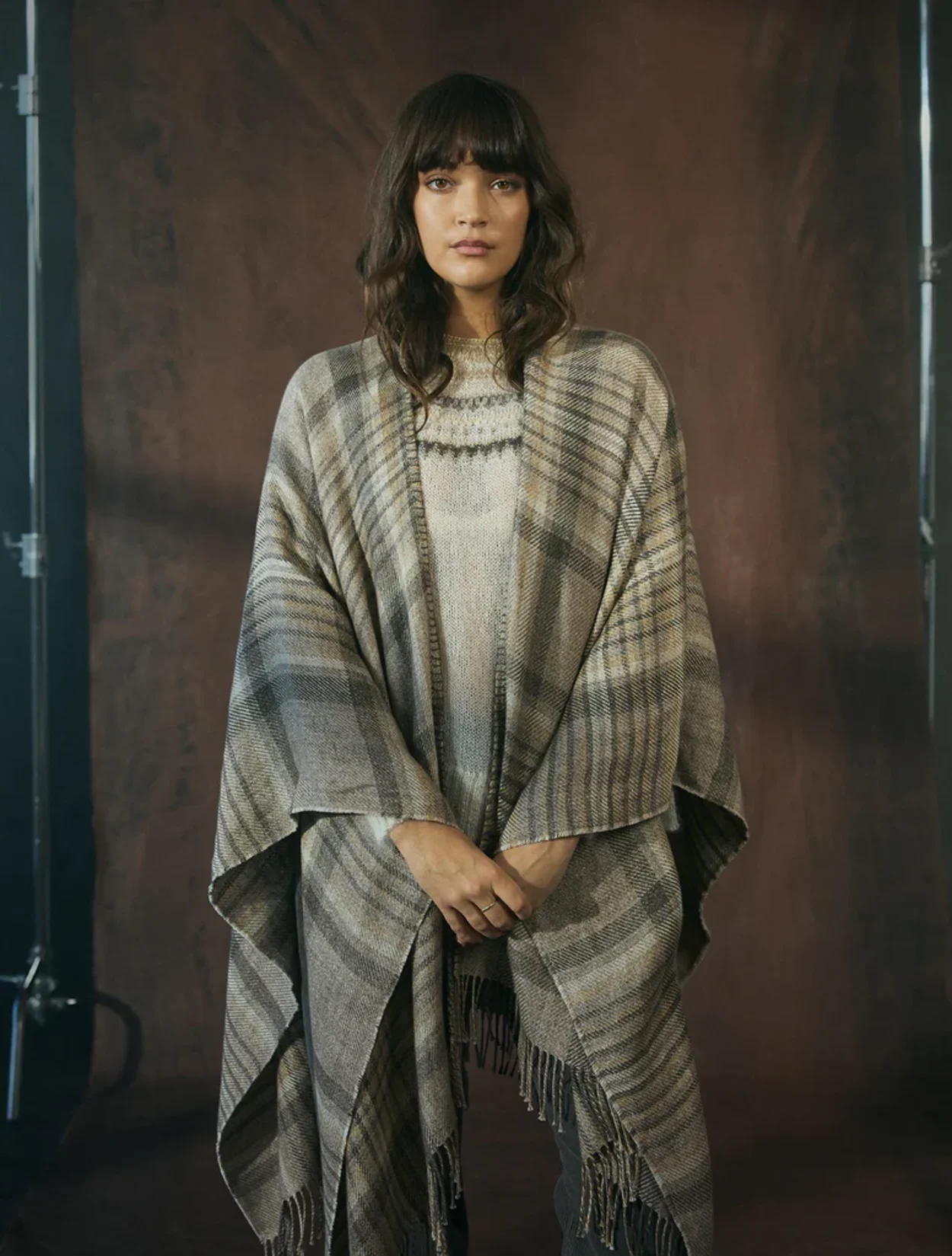 Katanes Hör poncho - Grey
