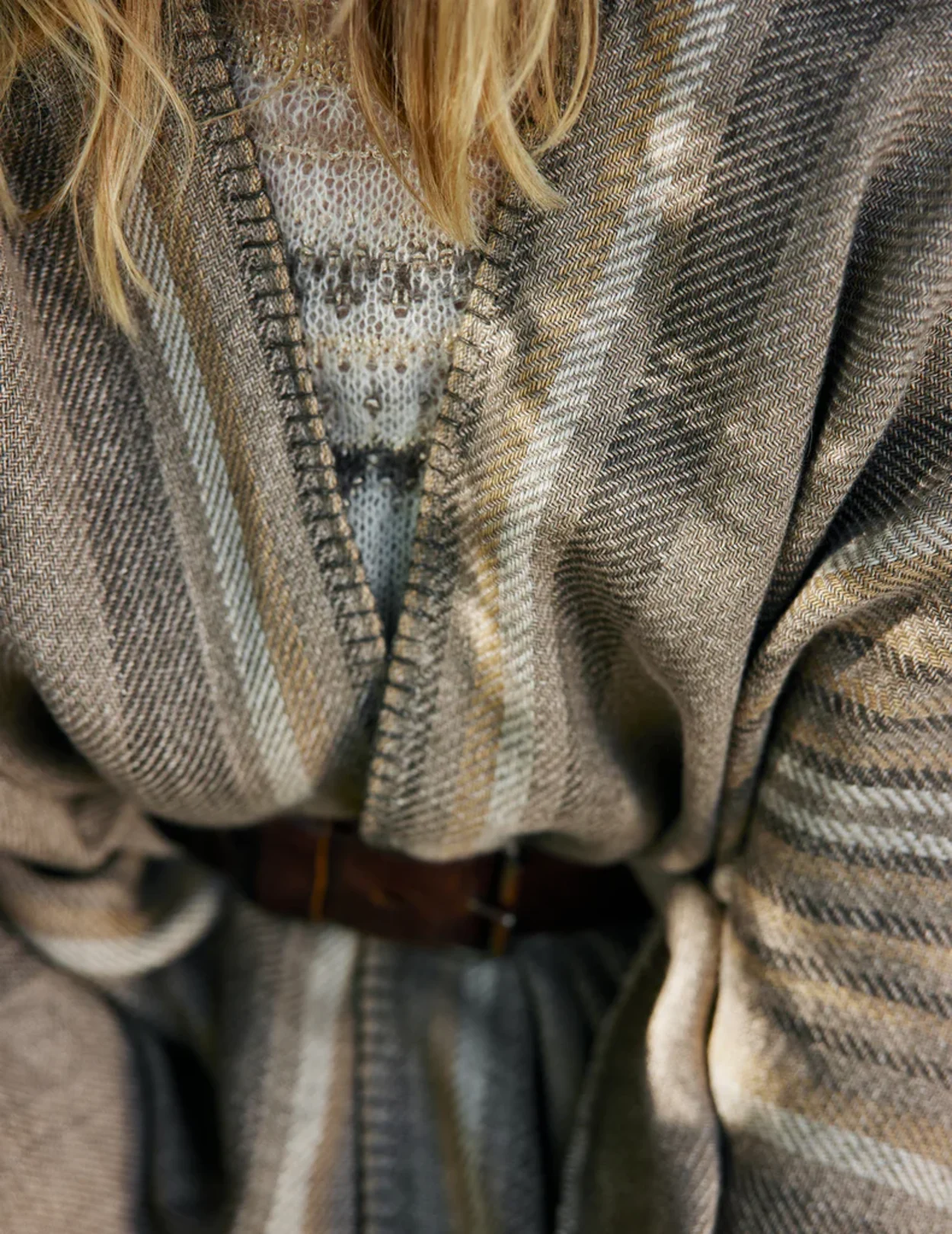Katanes Hör poncho - Grey