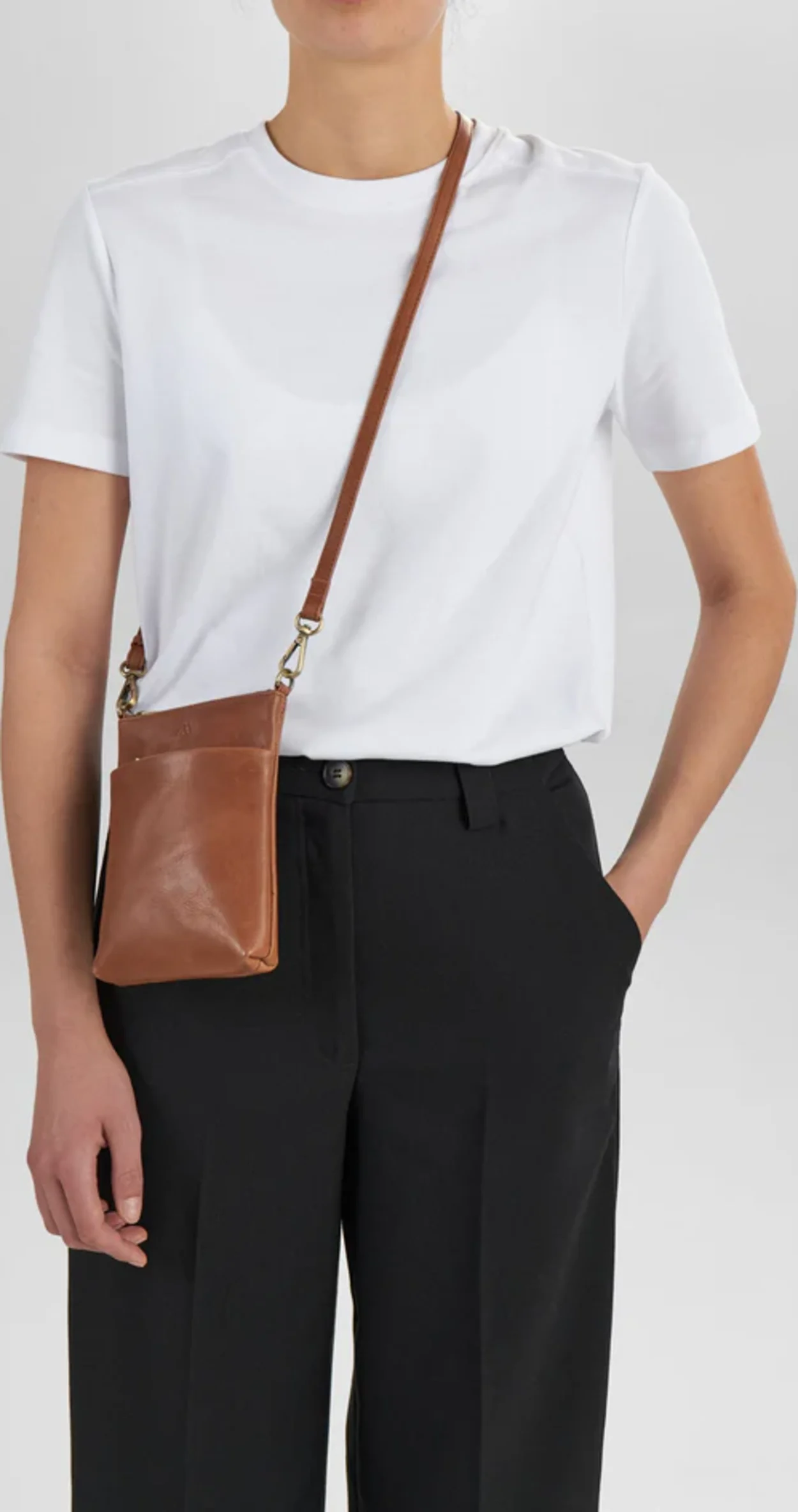 MaiaMBG Mini Cross Bag Ant Chestnut Gold 