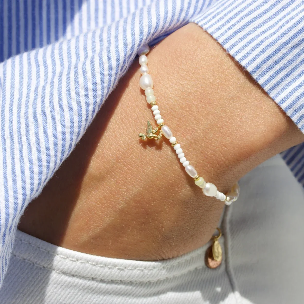 Peace pearl Bracelet