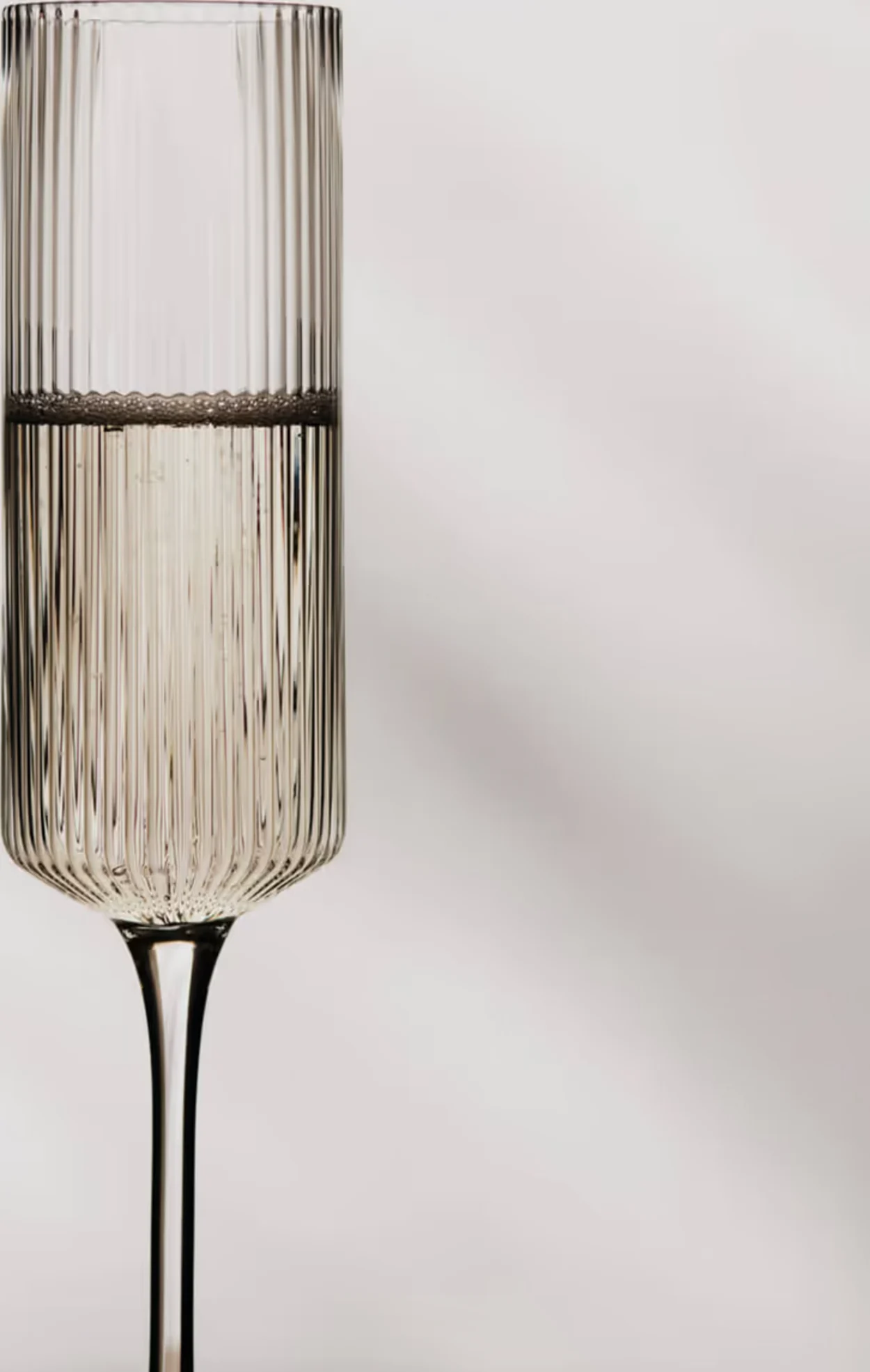 Ripple Champagne Flutes - Set of 2 clear