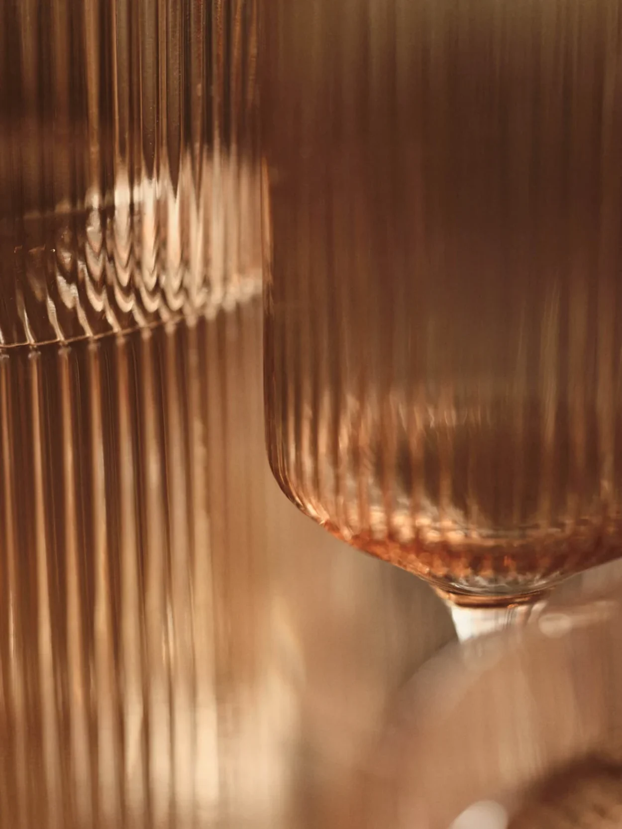 Ripple Champagne Saucers - Set of 2 - Blush