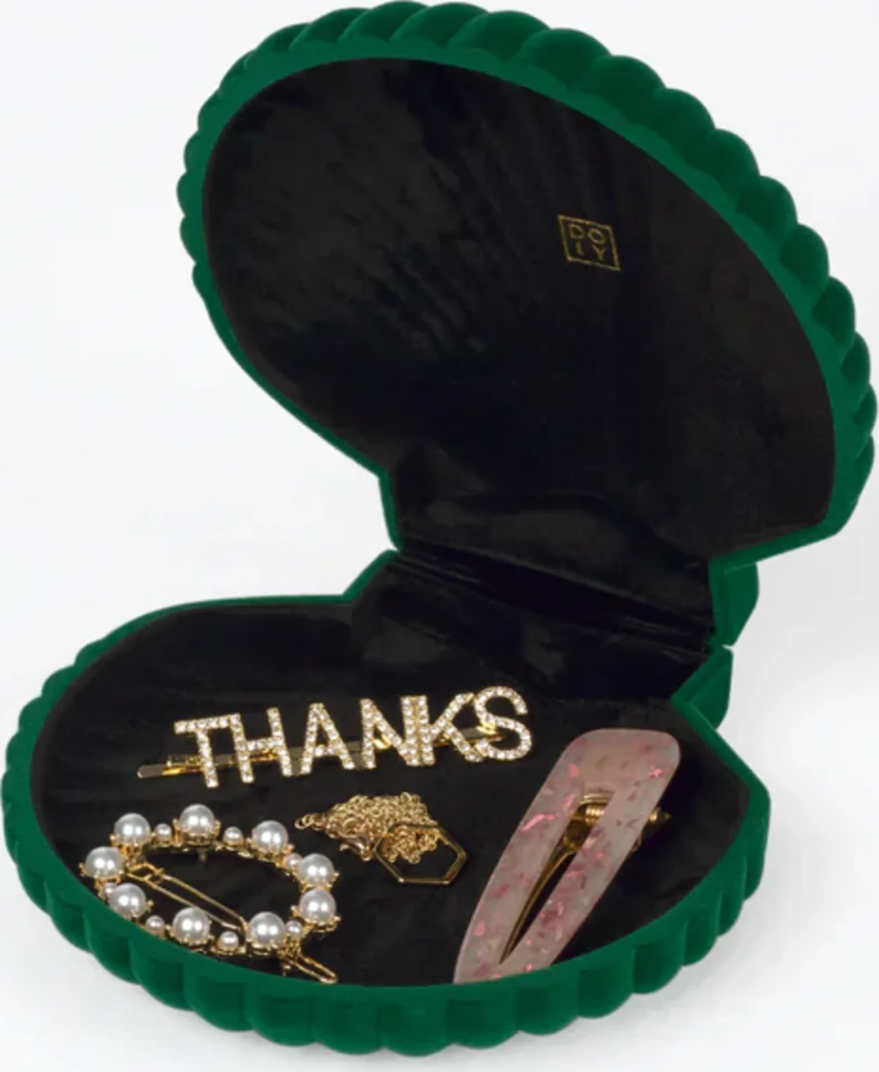 Seashell jewelery box - Green