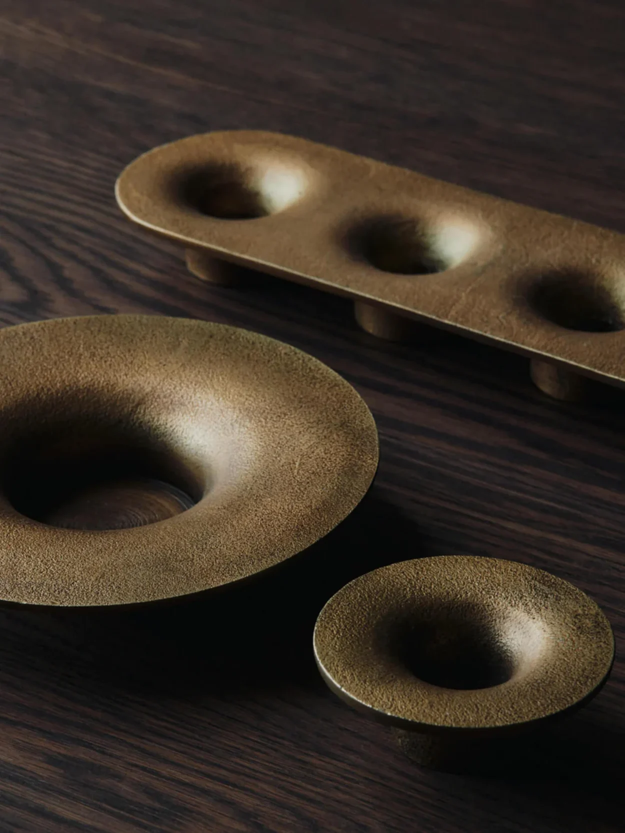 Soothe 4 Candle Holder - Brass Finish