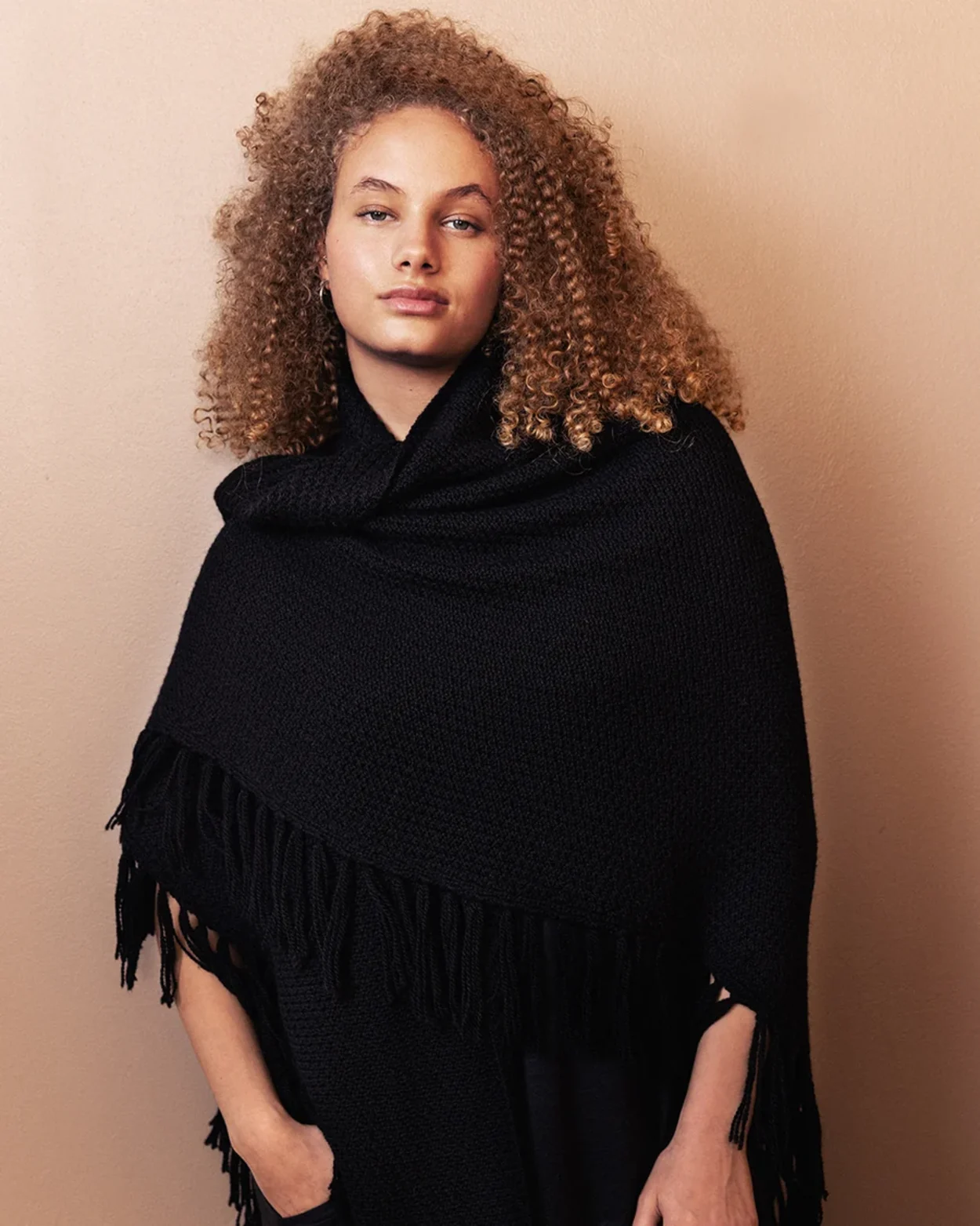 Triangle Shawl O/S - Chocolate