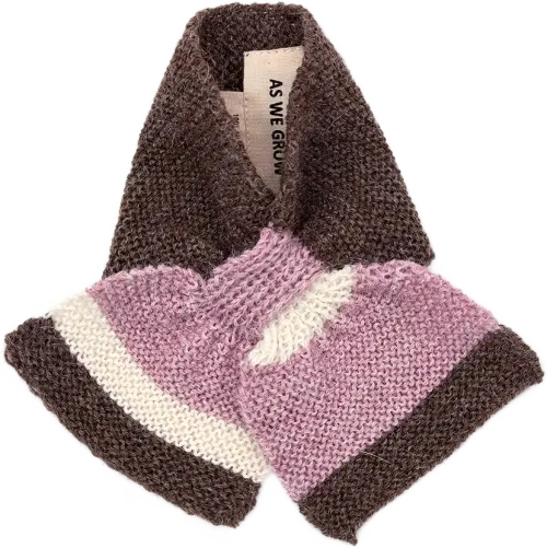 Baby Scarf - Brown/Rose 