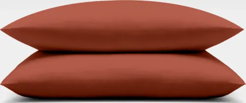 Bambus Koddaver 2stk - Terracotta 50x75