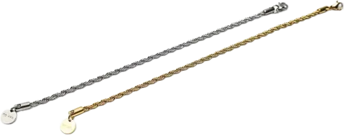 by my letra rope armband (silfur)
