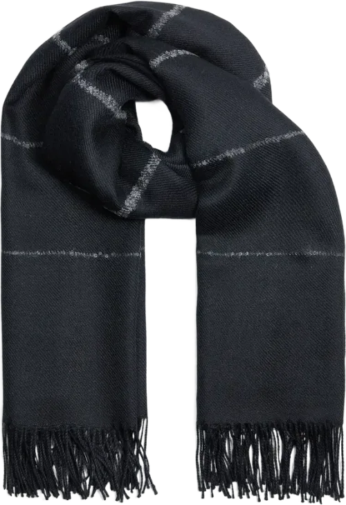 Classic Shawl - Black/Dark Grey