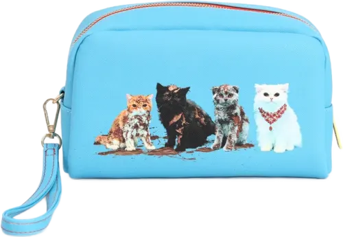 Cosmetic bag- 23x8x13 - Kitty Gang