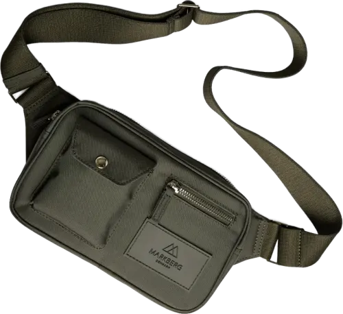 DarlaMBG Bum Bag Monochrome Dark olive w/gold