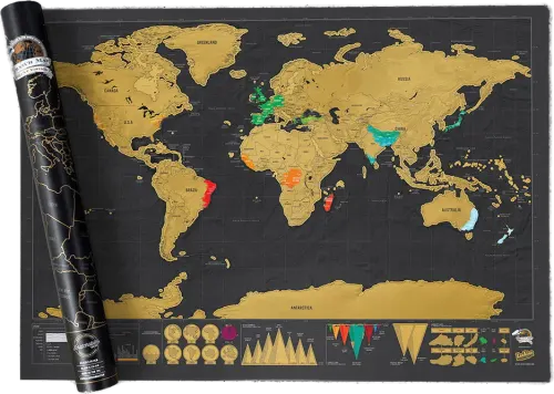 Deluxe scratch map