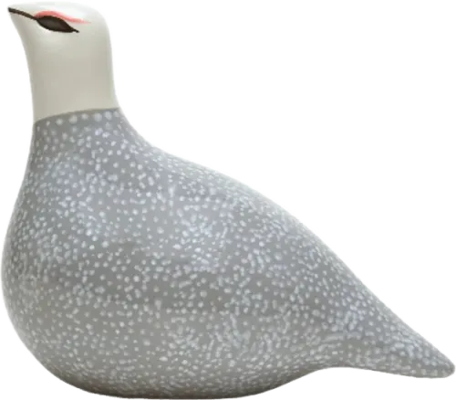 Doppa Ljósgrá m/hvítum doppum
