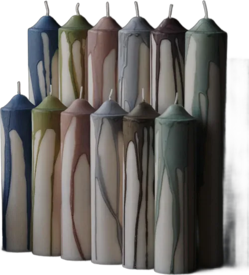 Dryp Pillar Candle - H20 - Nokkrar litir 