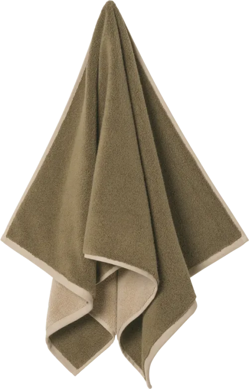 Ekko Bath Towel - Olive/Cashmere