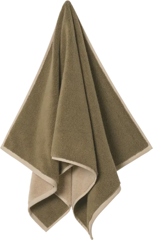 Ekko Hand Towel - Olive/Cashmere