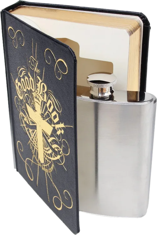 Fancy Good Book HIP-Flask 
