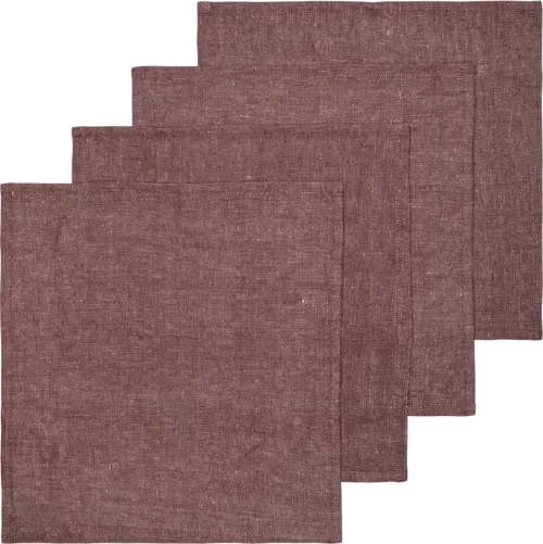Hale napkins - set of 4 - chestnut