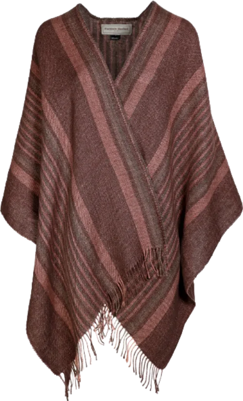Katanes Hör Poncho - Antique pink
