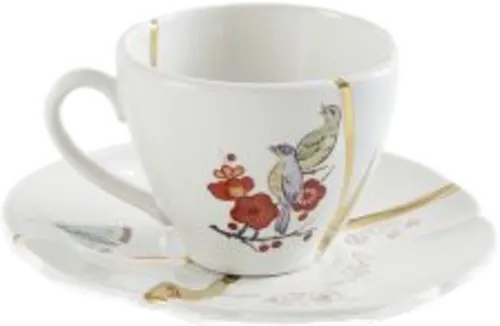 Kintsugi 2 Coffee cup w/saucer in Porcelain
