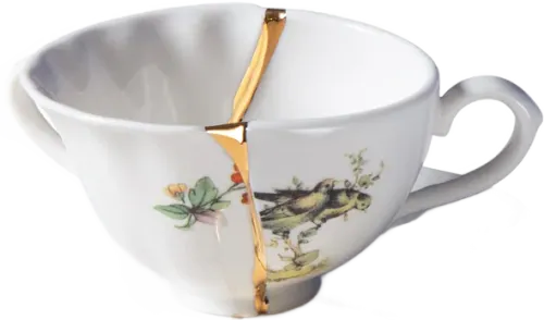Kintsugi Tea set of cup and saucer