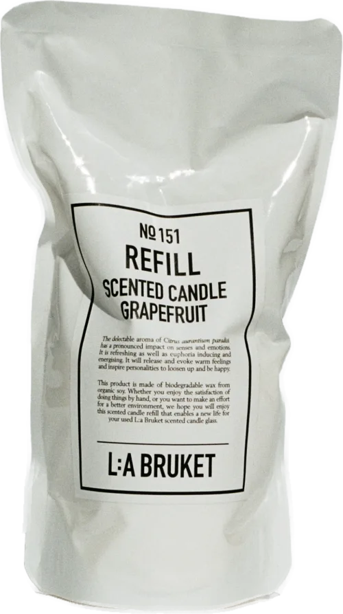 L:A Bruket Scented candle Grapefruit refill (260gr)
