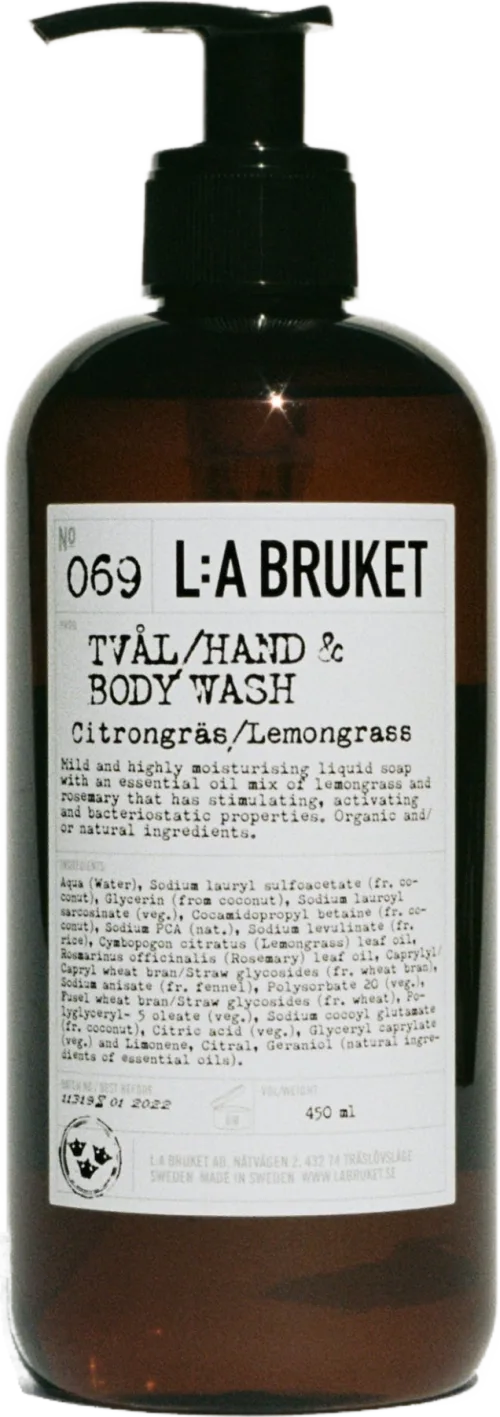 L:A Bruket Soap Lemongrass (450ml)