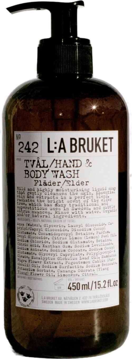 L:A Bruket soap elderflower, 450 ml
