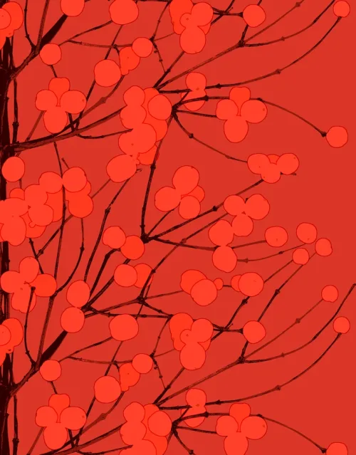 Marimekko Lumimarja Red napkin 
