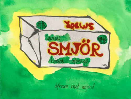 Matarást merkimiði - smjör