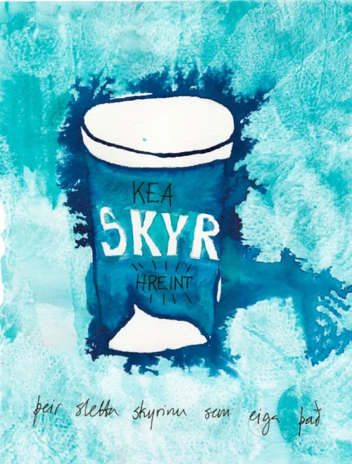 Matarást póstkort - skyr 