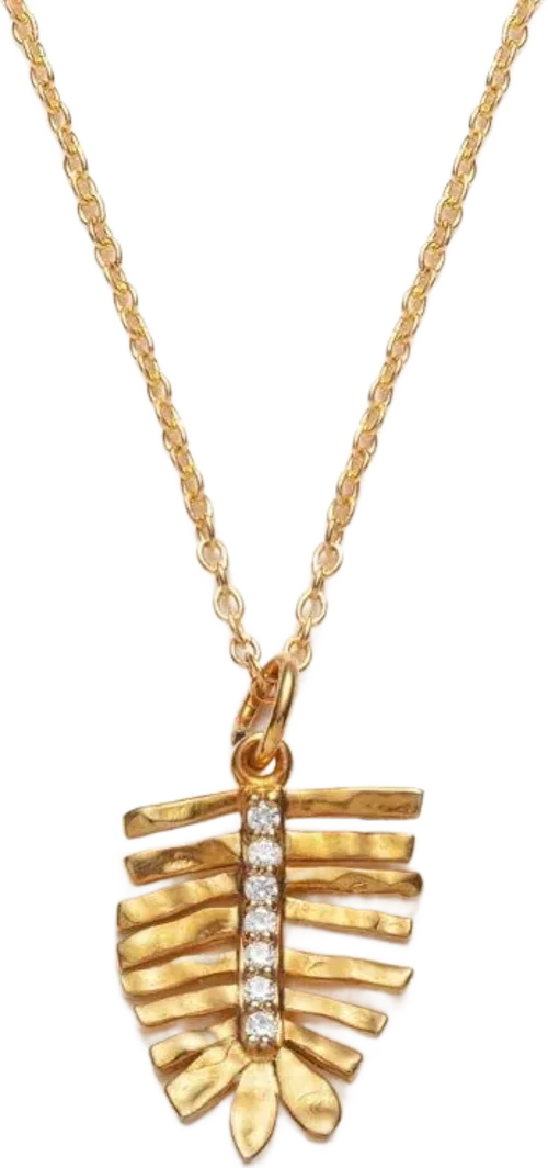 Tulsi Leaf Necklace - Gold