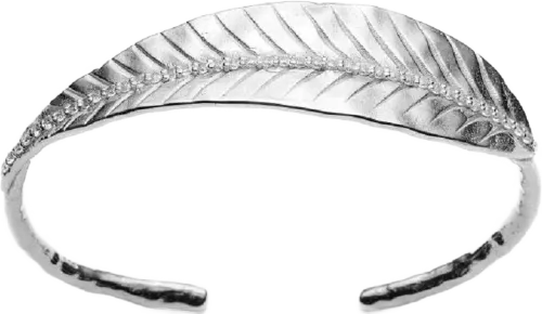 Ashok Leaf Cuff Silver