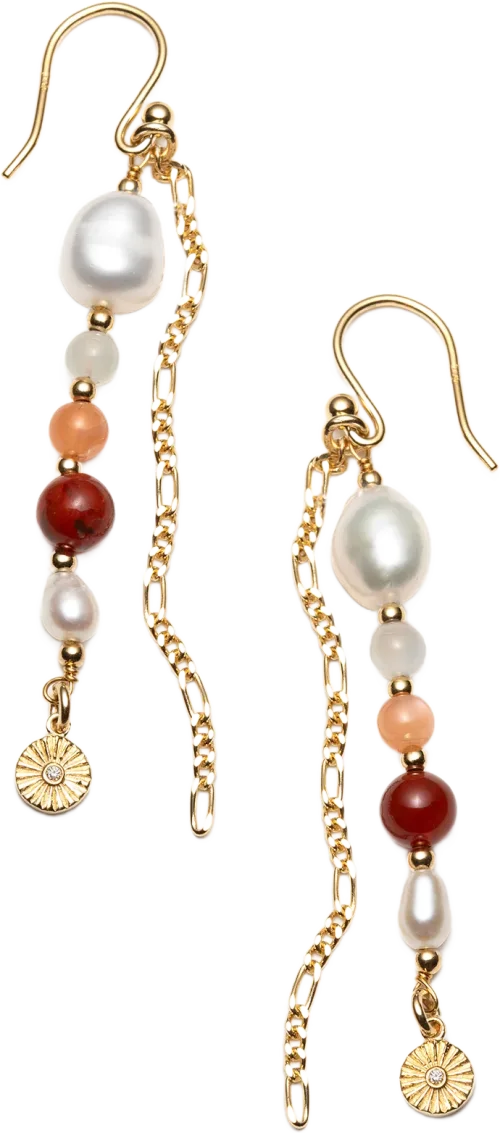Innovation Pearl Earring - red