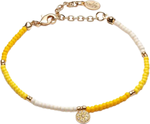 Energy Beaded Bracelet - Yellow