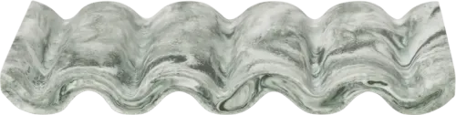 Mist Soap Dish - Emerald Off White 