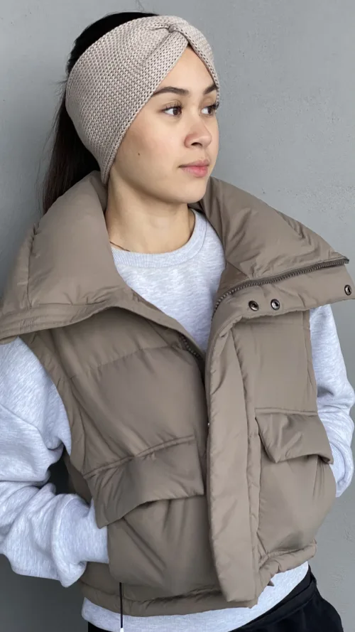 Mom Eyrnaband Beige