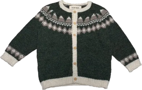 Mountain Cardigan - Moss Green