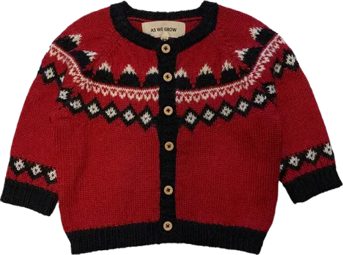 Mountain Cardigan - Red 