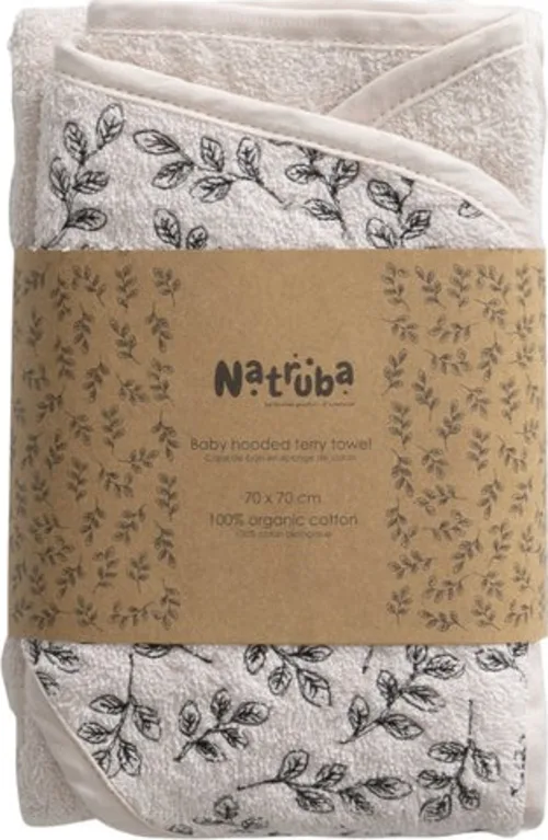 Natruba - Terry Towel Hooded Creme